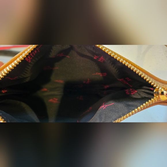 Like New Betsey Johnson Tan Wristlet Clutch - Picture 3 of 3